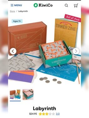 KiwiCo Labyrinth STEM Kit NEW!